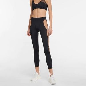 adam selman sport crystal cutout high waist leggings NWOT size M